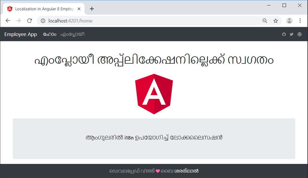 Localization In Angular 8 Employee App
